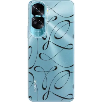 Pouzdro na mobilní telefon Odolné silikonové pouzdro iSaprio - Fancy - black - Honor 90 Lite 5G