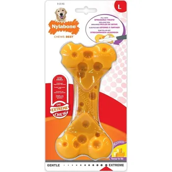 Hračka pro psa Nylabone hračka Extreme kost příchuť sýr M