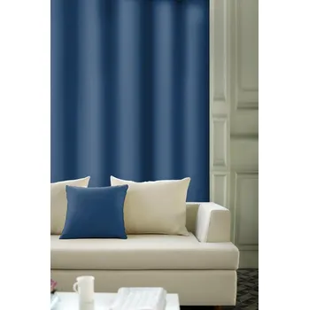 Závěs DekorTextil Dekorační látka nebo závěs Blackout - tmavě modrá ROZMĚR: hotový závěs (v x š): 250 x 138 cm - 1 ks