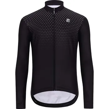 cyklistický dres HOLOKOLO Cyklistický dres s dlouhým rukávem zimní - STARLIGHT WINTER - černá XS