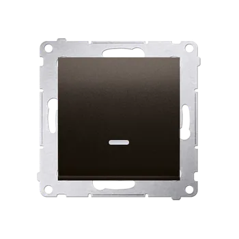 vypínač SIMON 54 DP1L.01/46 Ovládač zapínací, s orientačním LED podsvětlením, řazení 1/0 So, bez piktogramu,