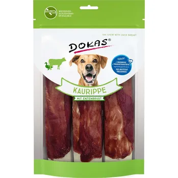 Pamlsek pro psa Dokas žvýkací žebra s kachními prsy 5 × 3 ks