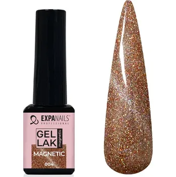 Lak na nehty UV/LED Gel lak Magnetic č.4 glitter - 5 ml