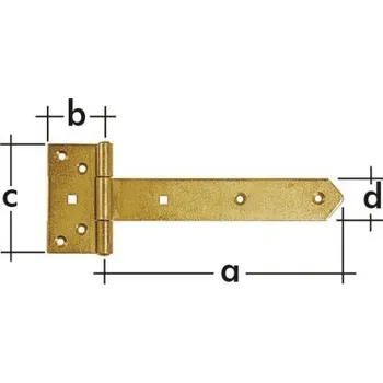 DOMAX Závěs brankový ZBW600 600x40x110mm 8115
