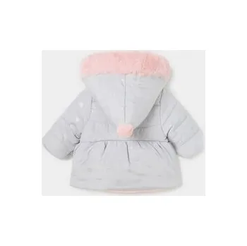 Dívčí bunda Mayoral Zimní bunda 2.407 Šedá Regular Fit 4_6M