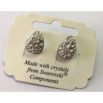 Náušnice Stříbrné náušnice- SWAROVSKI Ag925 (Náušnice - s kamínky)