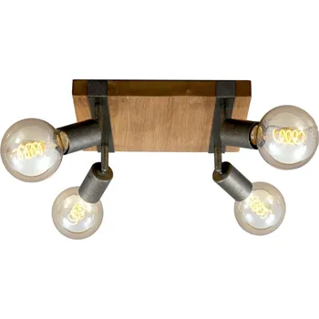 Bodové svítidlo BRILONER Bodové svítidlo 28 cm 4x E27 25W šedá BRILO 2900-041