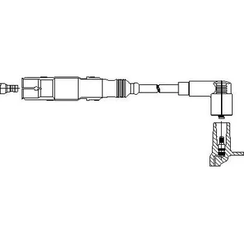 Zapalovací kabel zapalovací kabel, , N90540205, BREMI, 104/72