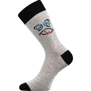 Pánské ponožky WOODOO veselé ponožky Lonka - ŠKLEBIČ - 1 pár EXTRA
