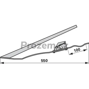 okap Zvedač klasů AS 100, AS100, 550/100 mm