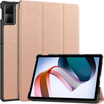 Pouzdro na tablet VSECHNONAMOBIL 63771 LEATHER Zaklápěcí kryt pro Xiaomi Redmi Pad SE růžovozlatý