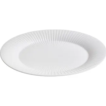 Talíř Oválný servírovací talíř HAMMERSHOI Kähler 28,5 x 22,5 cm bílý
