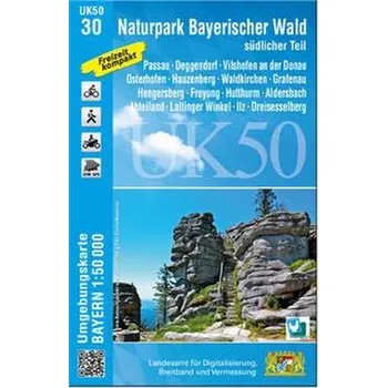 Naturpark Bayerischer Wald - südlicher Teil 1 : 50 000 (UK50-30)