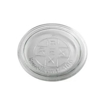 Sklenice Víčko Skleněné na sklenice myRex průměr 100 - bezbarevná