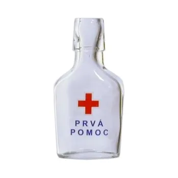 Láhev Vreckorum - 0.10 bezbarevná + obtisk Prvá pomoc