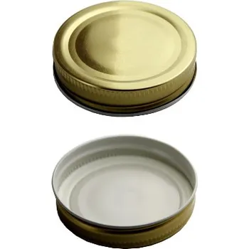 Víčko na zavařovací sklenici Víčko Jednozávit 70 Paster Klik - zlatá