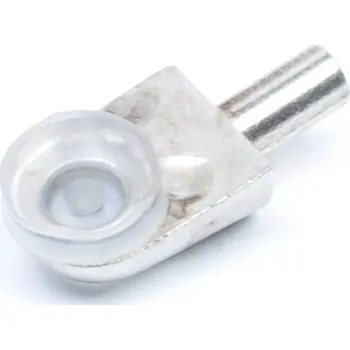 Nábytkové kování Podpěrka sklo kov - nylon 18 x 12 x 12 mm