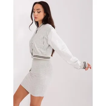 Dámský komplet s baseballovou mikinou PHOLALE světle šedý