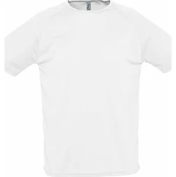 Pánské tričko Sol's Sportovní tričko s raglánovými rukávy s kulatým zadním dílem Barva: Bílá, Velikost: XL L198