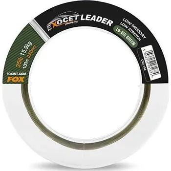 Fox VLASEC Exocet Pro Leader Varianta:: Exocet Pro (Low vis green) Leader 35lb (15.9kg) 0.50mm x 100m