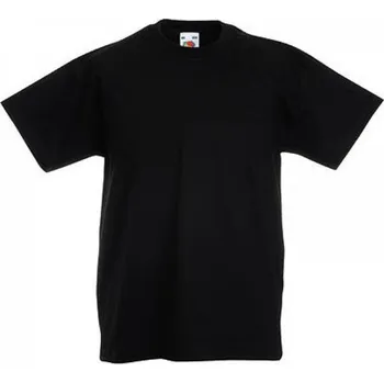 Chlapecké tílko Lehké dětské tričko Fruit of the Loom Original Barva: Černá, Velikost: 116 F110K