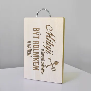 Žertovný předmět Miluji v životě dvě věci: být rolníkem a vaření - kuchyňská prkénka