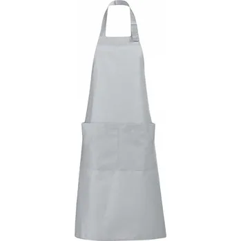 Kuchyňská zástěra Sol's Dlouhá zástěra Gala se dvěmi kapsami Barva: Šedá, Velikost: 75 x 90 cm L990