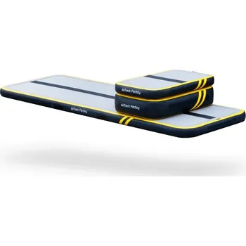 Žíněnka AirTrack domácí tréninkový set, Barva Spark - černo-šedá se žlutou