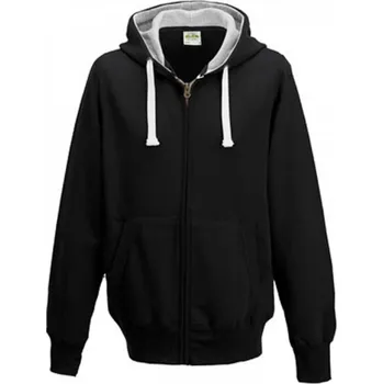 Pánská mikina Těžká pánská dvoubarevná mikina Just Hoods 400 g/m Barva: Černá, Velikost: S JH052