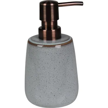 Koupelnový keramický set MILTON šedá Mybesthome název: dávkovač na mýdlo