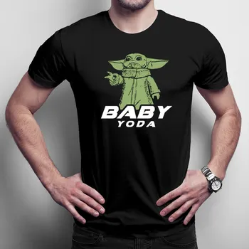 Žertovný předmět Baby Yoda - pánské tričko s potiskem