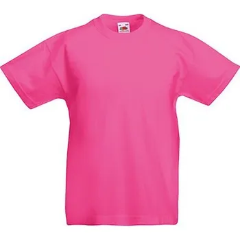 Chlapecké tílko Dětské tričko Valueweight T 100% bavlna Fruit of the Loom Barva: růžová fuchsiová, Velikost: 104 F140K
