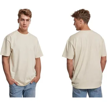Pánské tričko Pánské oversize tričko z organické bavlny Urban Classics Barva: Písková, Velikost: S
