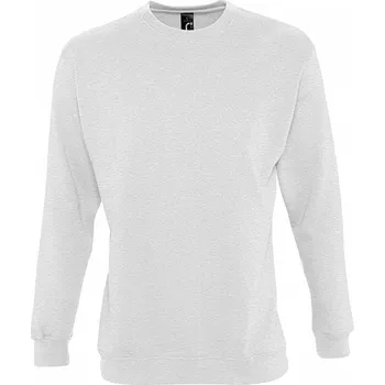 Pánská mikina Fairtrade mikina Sol's Supreme přes hlavu 280 g/m Barva: šedá popelavá melír, Velikost: XS L311