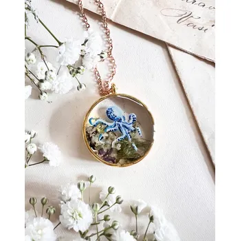 Náhrdelník MadeByBahu | Náhrdelník akvárko 5 chobotnice - Bahu 0000550