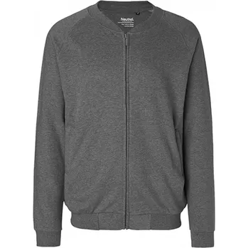 Pánská mikina Neutral Pánská bunda klasického střihu se zipem a kapsami Barva: šedá tmavá melír, Velikost: S NE73501