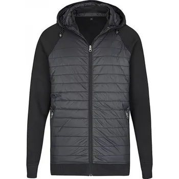 Pánská casual bunda Prošívaná unisex mikina Miners Mate se zipem Barva: Černá, Velikost: 3XL MY810