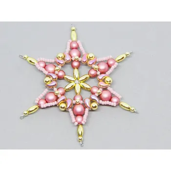 Dětské navlékací korálky Stavebnice vánoční hvězda - Ester č.2