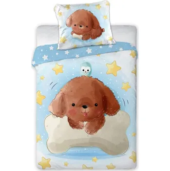 Povlečení FARO Povlečení do postýlky Štěňátko Bavlna, 100/135, 40/60 cm