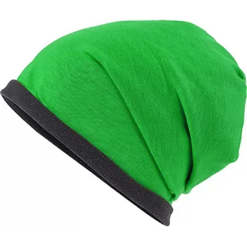 Čepice Myrtle beach Fleecová elastická beanie čepice Barva: zelená jarní MB7131
