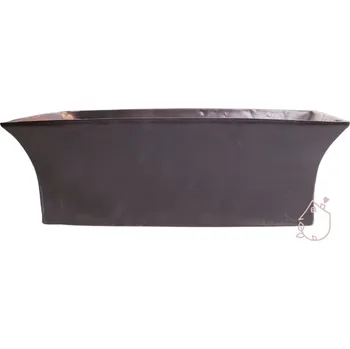 Květináč truhlíky hnědý, s vnitřní glazurou