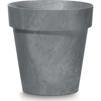 Květináč PROSPERPLAST Květináč - CUBE Beton Effect Průměr: 20 cm, Barva: marengo