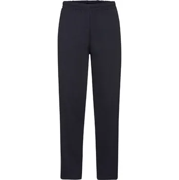 Tepláky Fruit of the Loom v rovném střihu s otevřeným lemem Barva: Modrá námořní tmavá, Velikost: L F481