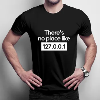 Žertovný předmět There's no place like 127.0.0.1 - pánské tričko s potiskem
