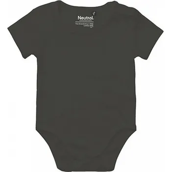 Dupačky Neutral Kojenecké dupačky z organické bavlny s krátkým rukávkem Barva: šedá uhlová, Velikost: 92 NE11030