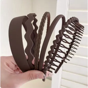 Káva Sada multifunkčních, protiskluzových čelenek - balení po 5 ks Barva: 5 ks káva