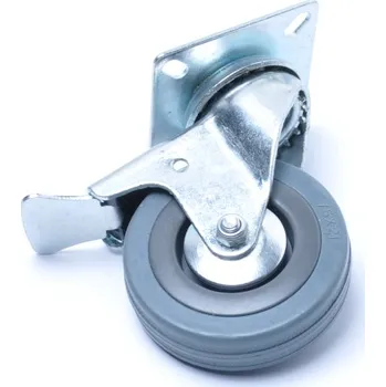 Pojezdové kolečko Kolečko zátěžové pr.75 mm + plotnička + brzda