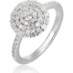 Stříbrný prsten se zirkony