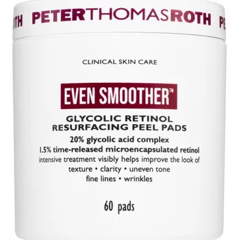 Pleťový peeling Peter Thomas Roth EVEN SMOOTHER™ Glycolic Retinol Resurfacing Peel Pads peelingové pleťové tamponky na noc 1 cps