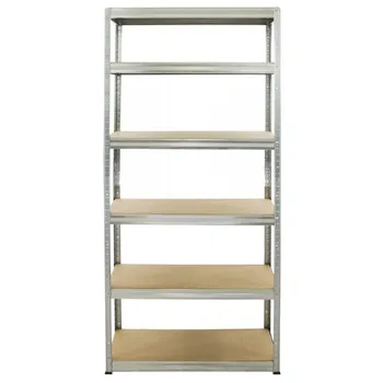 Dílenský regál Dílenský kovový regál 90 x 60 x 220 cm 6 polic zinkovaný